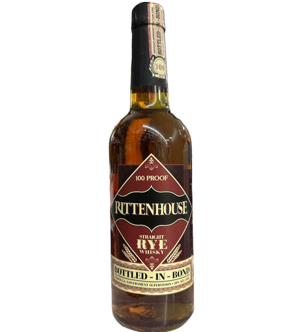 RITTENHOUSE RYE WHISKEY BOTTLE -IN-BOND