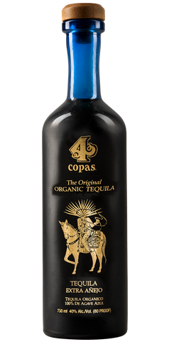 4 COPAS ORGANIC TEQUILA EXTRA ANEJO