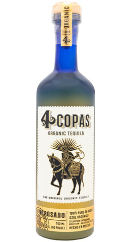 4 COPAS ORGANIG TEQUILA REPOSADO