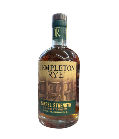 TEMPLETON RYE BARREL STRENGTH 2020 EDITION