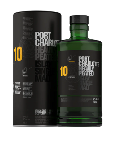 Port Charlotte scotch heavily peated 10years