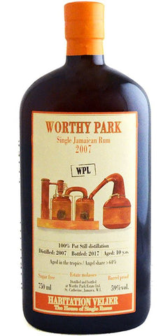 WORTHY PARK JAMAICAN RUM 2007