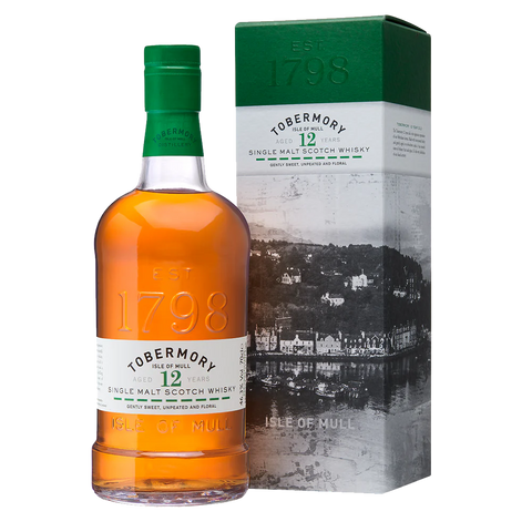 TOBERMORY ISLE OF MULL SINGLE MALT 12 YEARS