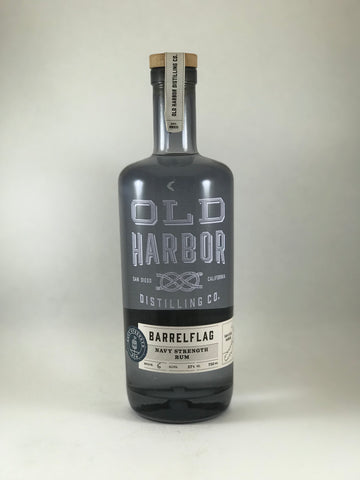 Old harbor navy strength rum made in San Diego