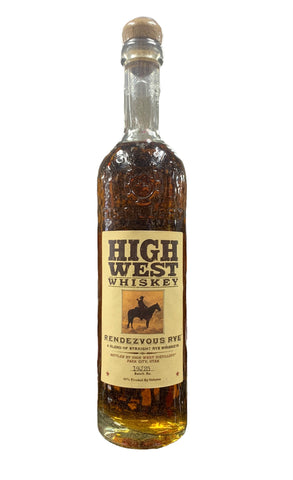 High West whisky Rendezvous Rye