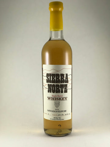 Sierra Norte Single barrell yellow corn whiskey from Oaxaca Mexico