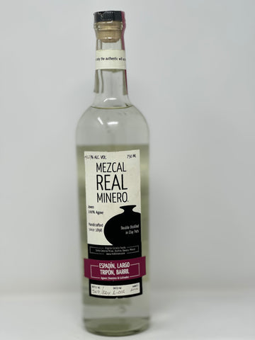 Mezcal real minero espadin,largo,tripon,barril