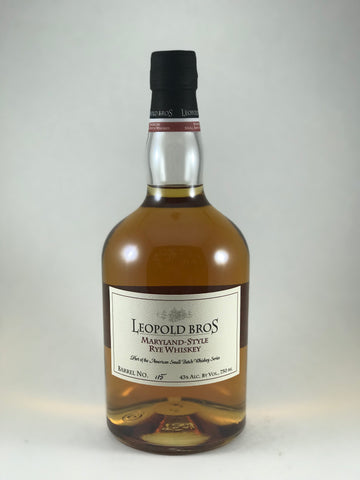 LEOPOLD BROS Maryland-style Rye whiskey