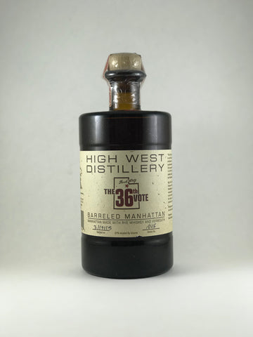 High West the 36 vote manhattans