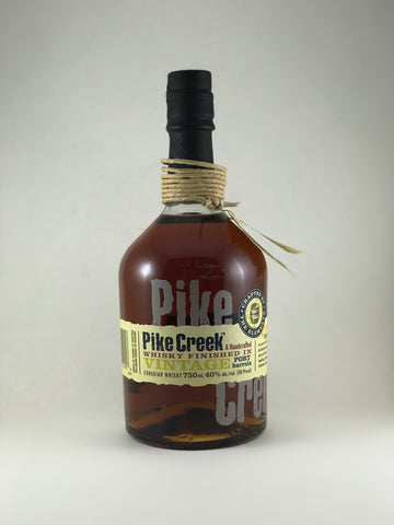 Pike Creek whiskey vintage finished in port barrel