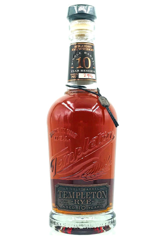 TEMPLETON RYE SINGLE BARREL AGED 10 YEARS