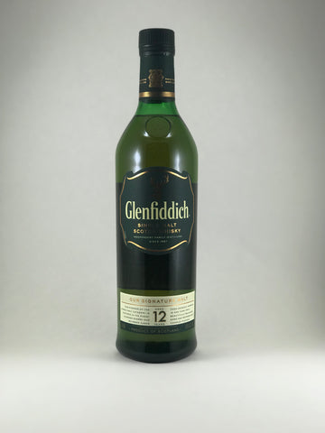Glenfiddich Single malt scotch 12 years